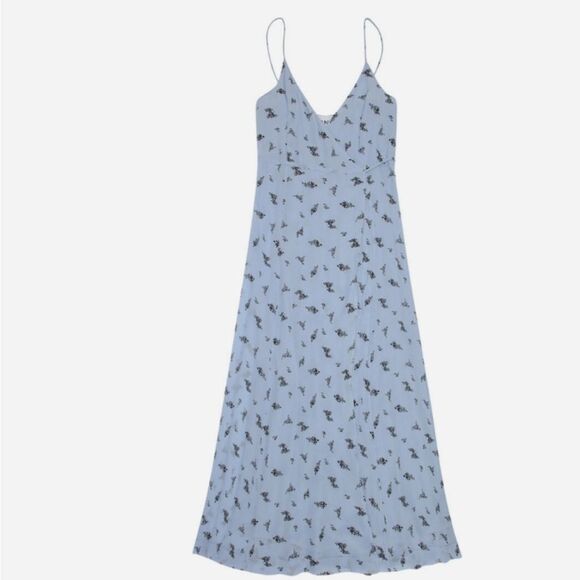 Ganni Printed Georgette Strap Wrap Dress - Picture 4 of 14